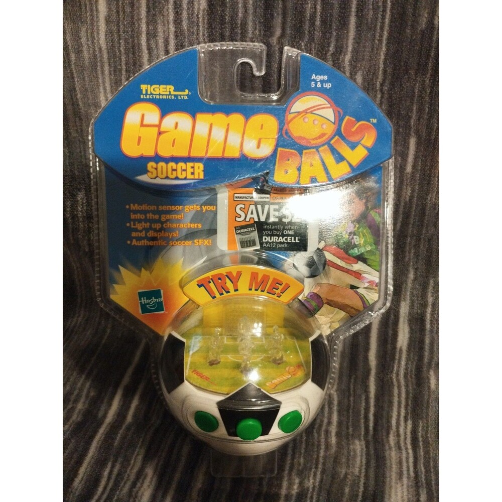 TIGER Game Balls Soccer Vintage Handheld Electronic Game - New In Package